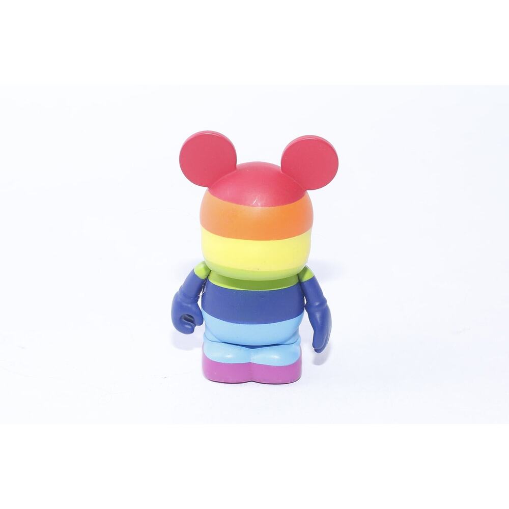 VV Vinylmation, Mickey Mouse, Rainbow Mouse, PVC Figure, 3", Disney Store, Brigh